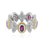 Zilveren ring met rhodolieten (Dallas Prince Designs)
