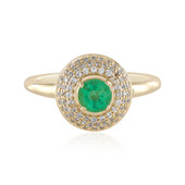 Gouden ring met een Russische smaragd