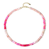 Zilveren halsketting met Roze Ethopische Opalen