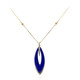 Gouden halsketting met een lapis lazuli (CIRARI)