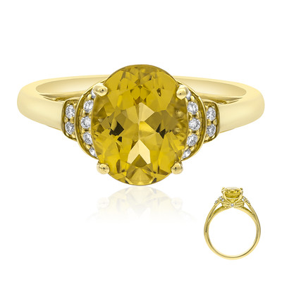 Gouden ring met een keizerlijk beril (AMAYANI)