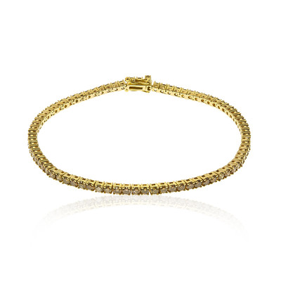 Gouden armband met SI2 Champagne Diamanten