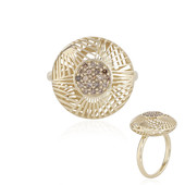 Gouden ring met I1 Bruine Diamanten (Ornaments by de Melo)