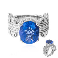 Zilveren ring met een kleurwissel fluoriet (Dallas Prince Designs)