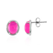 Zilveren oorbellen met Roze Ethopische Opalen