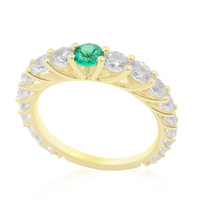 Gouden ring met een Muzo smaragd (de Melo)