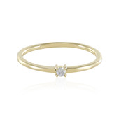 Gouden ring met een Loepzuivere (F) Diamant