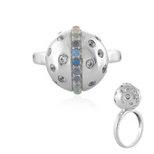 Zilveren ring met Welo-opalen (MONOSONO COLLECTION)