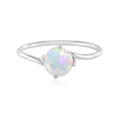 Platinaen ring met een Welo-opaal