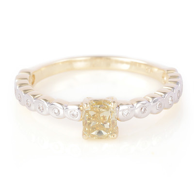 Gouden ring met een VS Argyle-Fancy-Diamant