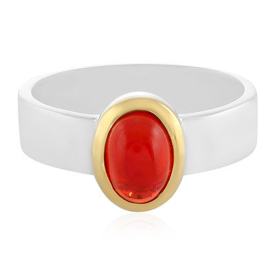 Zilveren ring met een Rode Ethiopische Opaal