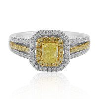 Gouden ring met een gele diamant (CIRARI)