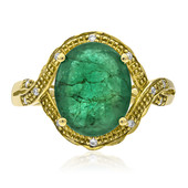 Gouden ring met een Zambia-smaragd (AMAYANI)
