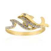 Gouden ring met I1 (H) Diamanten (Smithsonian)