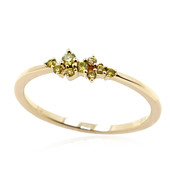 Gouden ring met een gele SI2 diamant