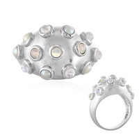 Zilveren ring met Witte zoetwater kweekparels (SAELOCANA)