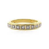 Zilveren ring met I4 (J) Diamanten