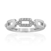 Zilveren ring met I2 (H) Diamanten