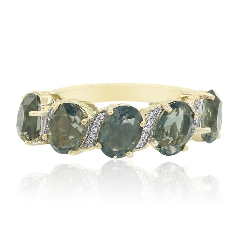 Beste Gouden ring met blauwe vuur opalen-7332PI | Juwelo sieraden XF-75