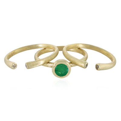 Gouden ring met een smaragd (La Revelle)