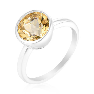 Zilveren ring met een Gouden Labradoriet
