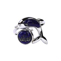 Zilveren ring met lapis lazulistenen