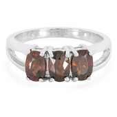 Zilveren ring met Chocolade zirkonen