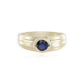 Gouden ring met een blauwe saffier