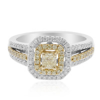 Gouden ring met een gele SI1 diamant (CIRARI)