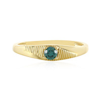 Gouden ring met een I4 Blauwe Diamant