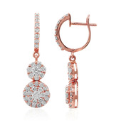 Gouden oorbellen met SI2 (H) Diamanten (Estée Collection)