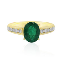 Gouden ring met een Zambia-smaragd