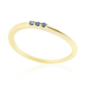 Gouden ring met I1 Blauwe Diamanten (de Melo)