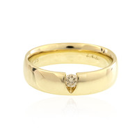 Gouden ring met een SI2 Champagne Diamant (de Melo)