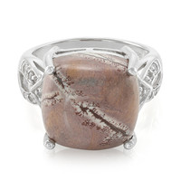 Zilveren ring met een Sonora Dendrieten Jaspis
