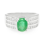 Zilveren ring met een Bahia-smaragd (Cavill)