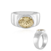 Zilveren ring met een gouden beril