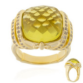 Zilveren ring met een Limoen Kwarts (Dallas Prince Designs)