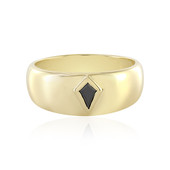 Gouden ring met een zwarte diamant (de Melo)