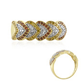 Gouden ring met I4 Gele Diamanten