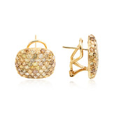 Gouden oorbellen met SI2 Fancy Diamanten (CIRARI)