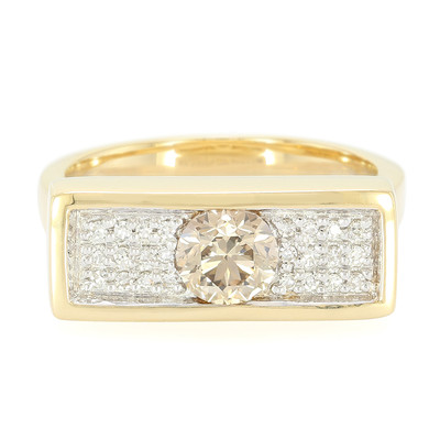 Gouden ring met een SI Argyle-Champagne-Diamant (de Melo)