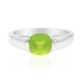 Zilveren ring met een Braziliaanse Groene Opaal