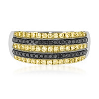 Gouden ring met gele S12 diamanten