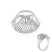 Zilveren ring met zirkonen (SAELOCANA)