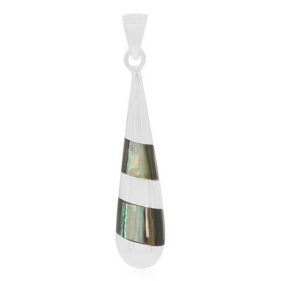 Zilveren hanger met een Abalone schelp