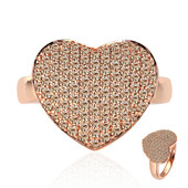 Gouden ring met SI1 Argyle Rose De France Diamanten (Annette)