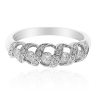 Gouden ring met SI1 (H) Diamanten