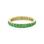 Gouden ring met Columbiaanse smaragden