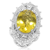Zilveren ring met een Ouro Verde kwarts (Dallas Prince Designs)